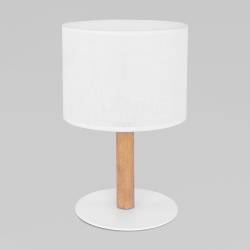 Настольный светильник с тканевым абажуром 5217 Deva White