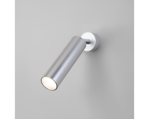 Настенный светодиодный светильник в стиле минимализм 20128/1 LED серебро