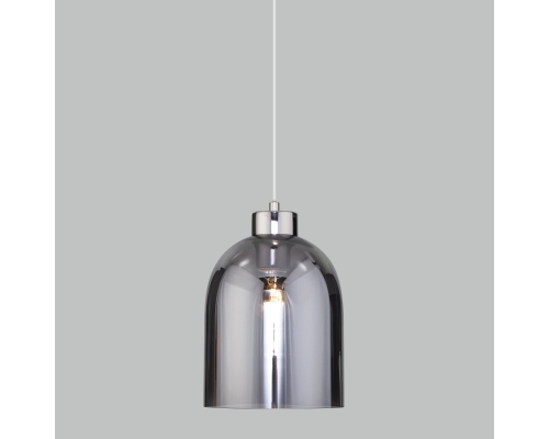 Подвесной светильник со стеклянным плафоном 50119/1 никель