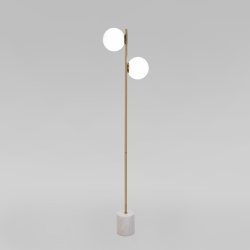 Напольный светильник с мраморным основанием 01158/2 латунь