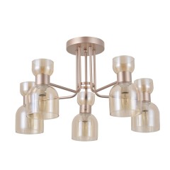 Люстра в стиле модерн 12221/5CPGD AMB ЭкономСвет