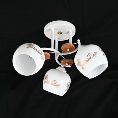 Люстра классическая 10085/3WT+FGD WT+GD ЭкономСвет