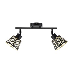 Спот потолочный 86007/2BK BK+GD ЭкономСвет