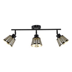 Спот потолочный 86007/3BK BK+GD ЭкономСвет