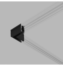 Mini Magnetic Коннектор угловой для накладного шинопровода черный 85179/00