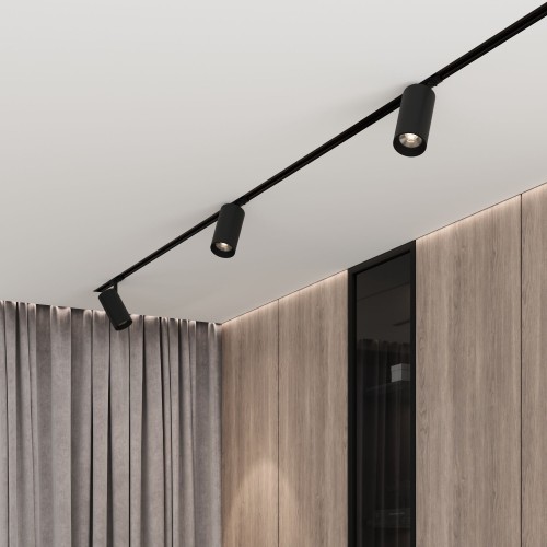 Basic System Comel Трековый поворотный светильник 18W 4200K черный однофазный 85211/01