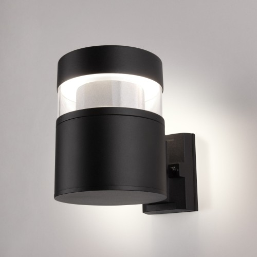 Уличный настенный светодиодный светильник IP65 1530 TECHNO LED черный Уличный настенный светодиодный светильник IP65 1530 TECHNO LED черный