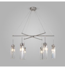 Умная подвесная люстра с хрусталем 60163/6 латунь