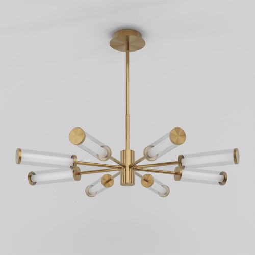 Потолочный светодиодный светильник 50386 LED латунь