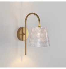 Настенный светильник с натуральным перламутром 101013 латунь/перламутр