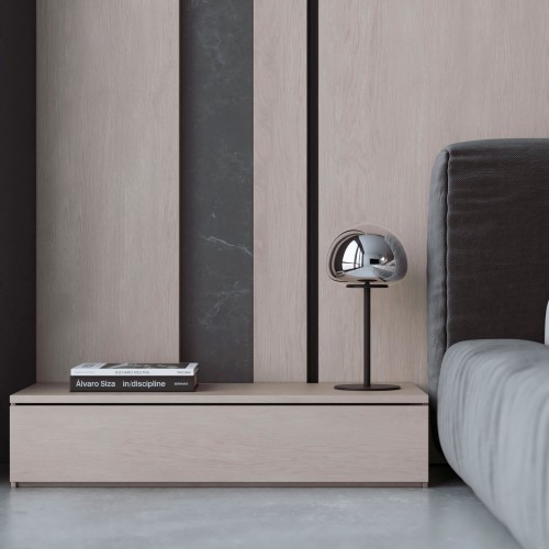 Настольный светодиодный светильник со стеклянным плафоном 90326/1 черный