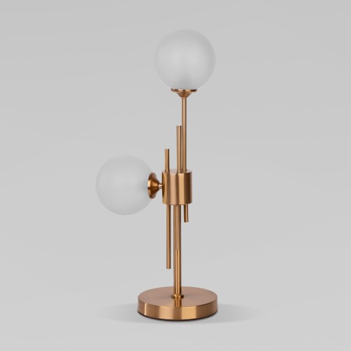 Настольный светильник со стеклянными плафонами 01383/2 черный