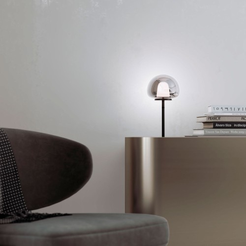 Настольный светодиодный светильник со стеклянным плафоном 90326/1 черный