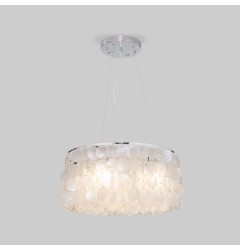 Подвесной светильник с перламутром 60005/4 хром