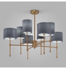 Умный потолочный светильник с тканевыми абажурами 60162/8 черный