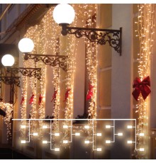 Новогодняя гирлянда занавес белый 2*3м IP65 200-101 белый