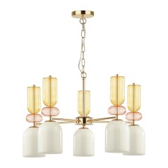 4589/5 MODERNI LN22 97 золотой Люстра E27 5*40W 220V GILLIAN
