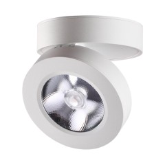 357984 OVER NT19 368 белый Накладной светильник IP20 LED 3000К 12W 220V GRODA