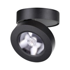 357985 OVER NT19 368 черный Накладной светильник IP20 LED 3000К 12W 220V GRODA