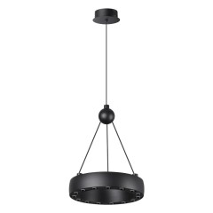 359396 OVER NT24 278 черный Светильник подвесной светодиодный, длина провода 2м IP20 LED 12W вниз/5W вверх 220V 1360Лм 3000K TURN
