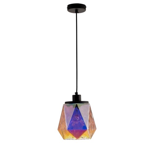 4997/1 MODERN ODL23 303 черный/разноцветный/металл/стекло Подвес E27 1*40W CAPRA 4997/1 MODERN ODL23 303 черный/разноцветный/металл/стекло Подвес E27 1*40W CAPRA