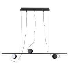 6600/21L HIGHTECH ODL23 255 черный/металл Подвесной светильник IP20 LED 21W 1590Лм плафоны на магните 3000K NERA