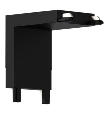 ST067.409.14 Соединитель угловой "поток-стена" SKYFLAT ST-Luce Черный SKYFLAT