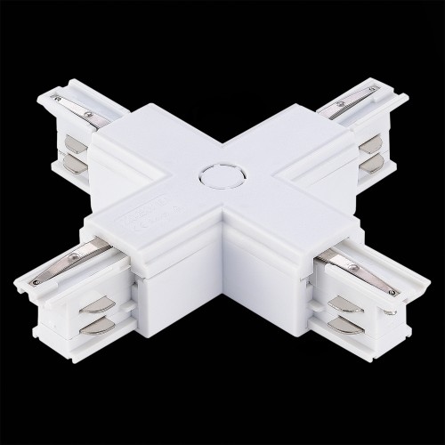 ST030.509.17 Х-образный токоподвод для трехфазного шинопровода ST-Luce Белый TRACE