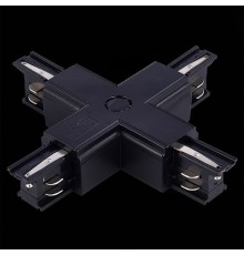 ST030.409.17 Х-образный токоподвод для трехфазного шинопровода ST-Luce Черный TRACE