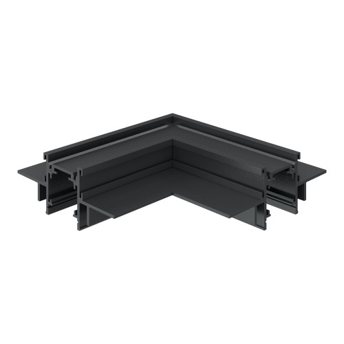 ST1007.429.12 Угол-соединитель для встраиваемого магнитного шинопровода под ГКЛ 12мм ST-Luce Черный SKYLINE 48+