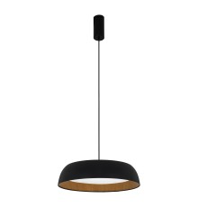 SLE1812-403-01 Светильник подвесной Черный, Древесный/белая LED 1*30W 4000K MUSE