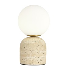 SL1191.704.01 Прикроватная лампа ST-Luce травертиновый/белый G9 LED 1*5W NEBULA