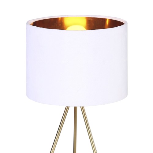 SL6242.504.01 Прикроватная лампа ST-Luce Золотистый/Белый E27 1*40W FUEGO