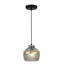 SL1661.413.01 Светильник подвесной ST-Luce Черный/Дымчатый E27 1*40W COCOON