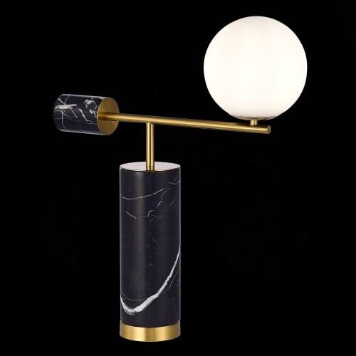 SL1008.404.01 Прикроватная лампа ST-Luce Латунь,Черный/Белый G9 1*5W DANESE