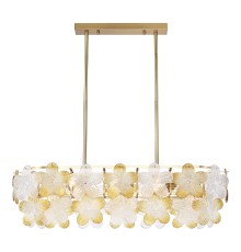 SL6240.203.08 Светильник подвесной ST-Luce золотистый/Прозрачный, янтарный E14 8*60W TENDER