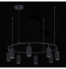 SL1213.403.08 Светильник подвесной ST-Luce Черный/Черный GU10 8*5W 4000K KENDO