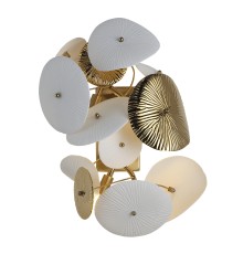 SL1518.301.03 Светильник настенный ST-Luce Латунь/Белый G9 3*5W 4000K DAHLIA