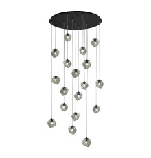 SL1175.403.18 Светильник подвесной ST-Luce Черный/Серо-зеленый E14 18*40W PORTICI