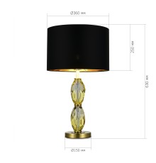 SL1759.304.01 Прикроватная лампа ST-Luce Латунь/Черный E27 1*40W LINGOTTI