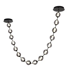 SL6520.403.16 Светильник подвесной ST-Luce черный жемчуг/прозрачно-дымчатый LED 1*80W 4000K HELMI