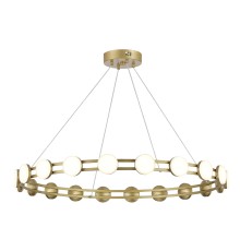 SL6610.203.20 Светильник подвесной ST-Luce золотистый/белый LED 1*40W 4000K MONRO