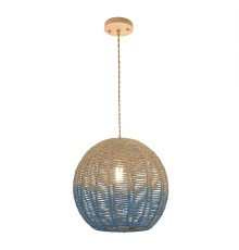 SL1514.623.01 Светильник подвесной ST-Luce Древесный/Бежевый,Синий E27 1*40W VIMINI