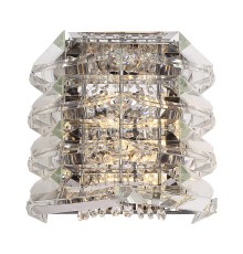 SL6137.101.02 Светильник настенный ST-Luce никель/прозрачный E14 2*40W STROZZI