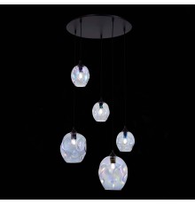 SL1188.403.05 Люстра подвесная ST-Luce Черный/Радужный E14/E27 3+2*40W IDESIA