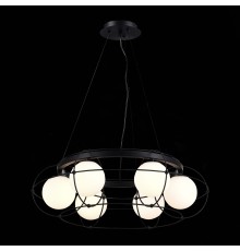 SL1189.403.06 Люстра подвесная ST-Luce Черный/Опал G9 6*5W BEATA