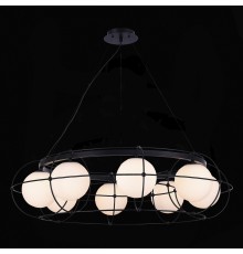 SL1189.403.08 Люстра подвесная ST-Luce Черный/Опал G9 8*5W BEATA