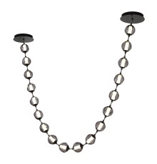 SL6520.403.18 Светильник подвесной ST-Luce черный жемчуг/прозрачно-дымчатый LED 1*90W 4000K HELMI