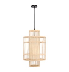 SL6241.523.01 Светильник подвесной ST-Luce Древесный/Белый E27 1*40W ALMA