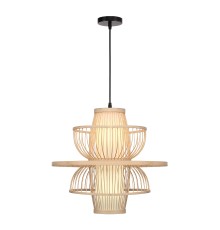 SL6241.513.01 Светильник подвесной ST-Luce Древесный/Белый E27 1*40W ALMA